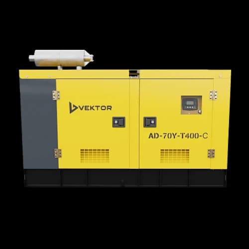 Дизельный генератор Vektor AD-70Y-T400 в шумозащитном кожухе с АВР